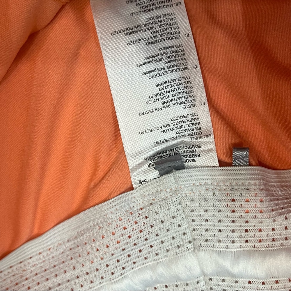 Adidas Golf Rangewear coral pink orange active Skort Size small - Picture 3 of 7